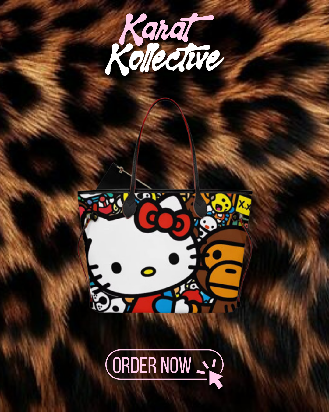 Red Hello Kitty x Bape